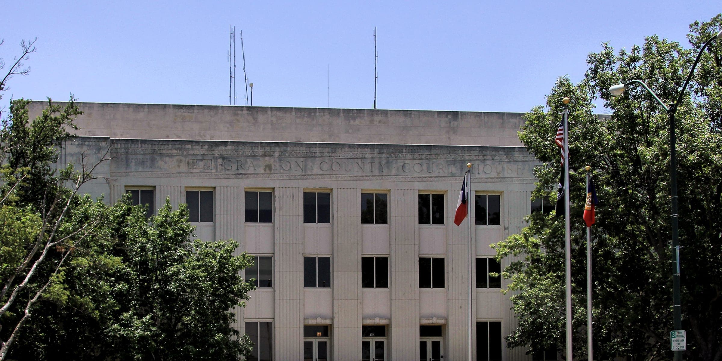The Grayson County Courthouse in Sherman, Texas.
