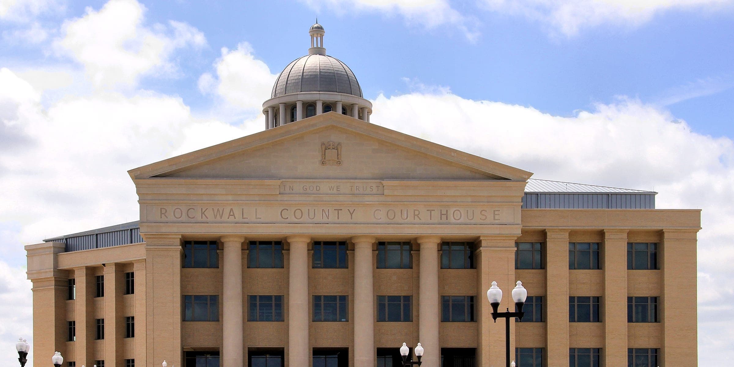 The Rockwall County Courthouse in Rockwall, Texas.